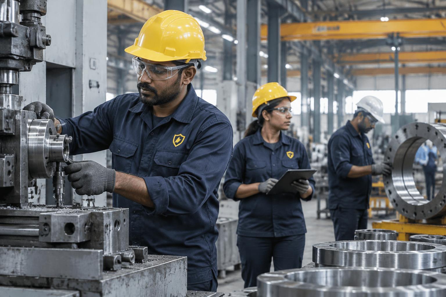 Skilled & Semi-Skilled Manpower team at work